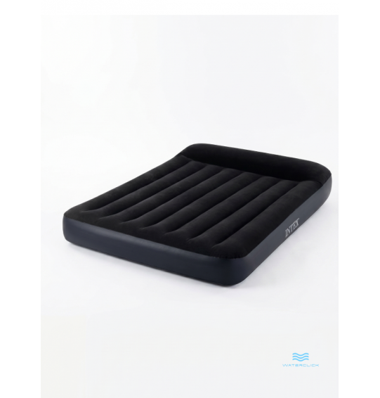 Надувной матрас с подголовником полутороспальный, 137x191x25см, до 273кг, Intex 64142