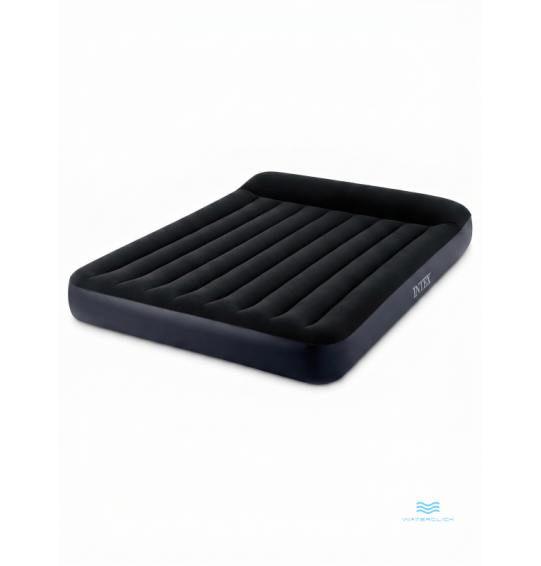 Надувной матрас с подголовником двуспальный, 183х203х25см, до 273кг, Intex 64144