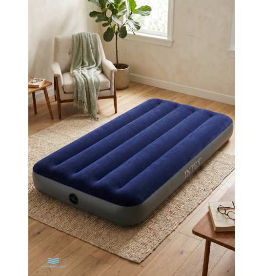 Надувной матрас "Classic Downy Air Mattress", 99x191x25, до 136 кг, Intex 64757
