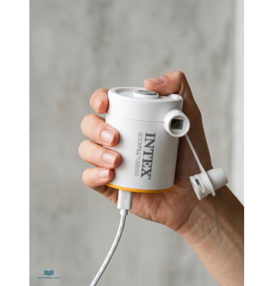 Насос электрический от USB, 5В, 150л/мин, 2 насадки, Intex 66616