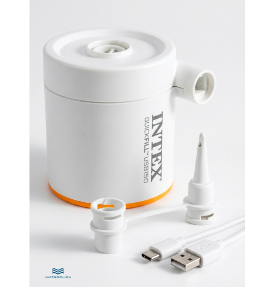 Насос электрический от USB, 5В, 150л/мин, 2 насадки, Intex 66616