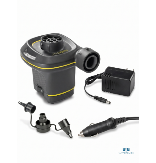 Насос электрический воздушный автомобильный/от сети, 12В/220В, 480л/мин, 3 насадки, Intex 66634