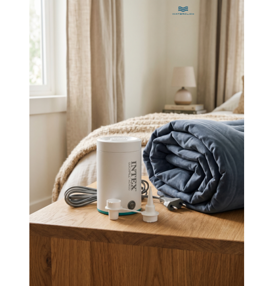 Насос электрический от сети, 220-240В, 400л/мин, 2 насадки, Intex 66646