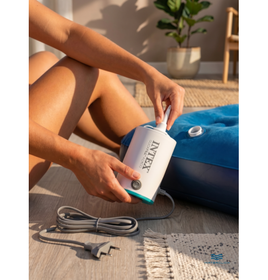 Насос электрический от сети, 220-240В, 400л/мин, 2 насадки, Intex 66646