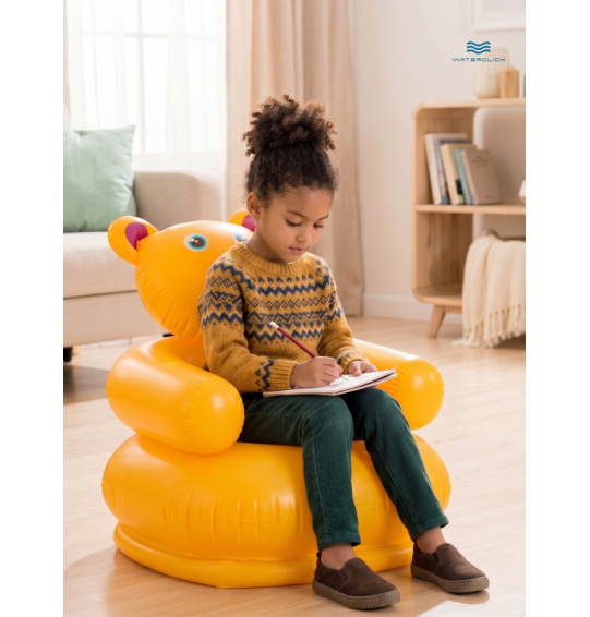 Детское надувное кресло "Животные", 3-8 лет, 65х64х74 см, Intex 68556