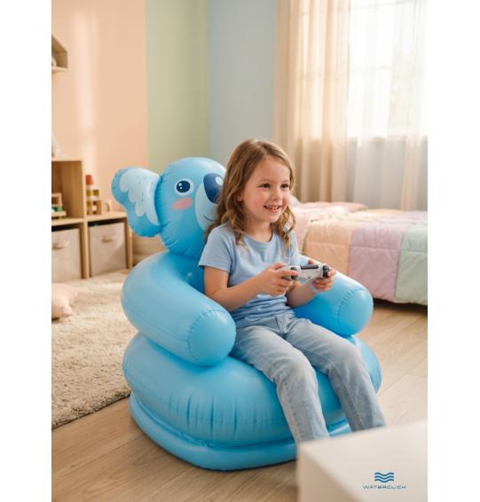 Детское надувное кресло "Животные", 3-8 лет, 65х64х74 см, Intex 68556