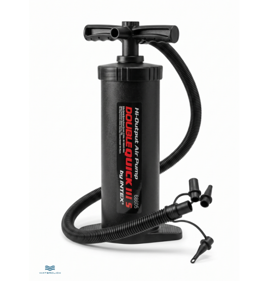 Насос ручной "Double Quick III S", 37см, 3 насадки, Intex 68605