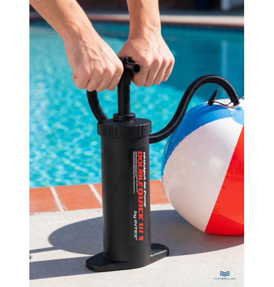 Насос ручной "Double Quick III S", 37см, 3 насадки, Intex 68605