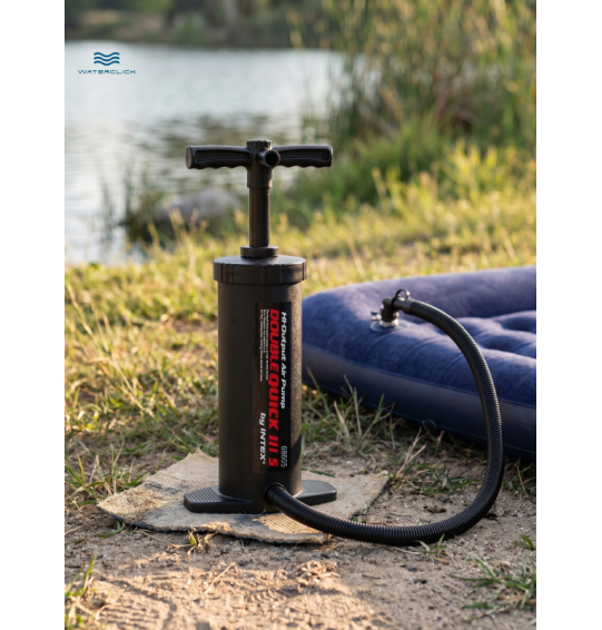 Насос ручной "Double Quick III S", 37см, 3 насадки, Intex 68605