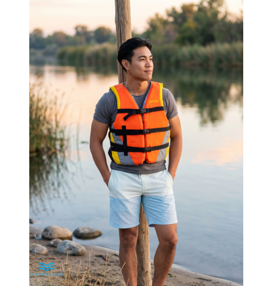 Жилет для водных видов спорта/спастельный жилет, 40-70 кг, обхват груд.клетки 76-132, Intex 69681