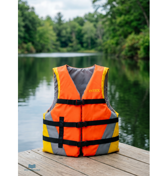 Жилет для водных видов спорта/спастельный жилет, 40-70 кг, обхват груд.клетки 76-132, Intex 69681