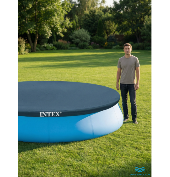Тент-накидка (покрывало) для надувного бассейна, Intex 28023, диаметр - 457 см Тент-накидка (покрывало) для надувного бассейна, Intex 28023, диаметр - 457 см