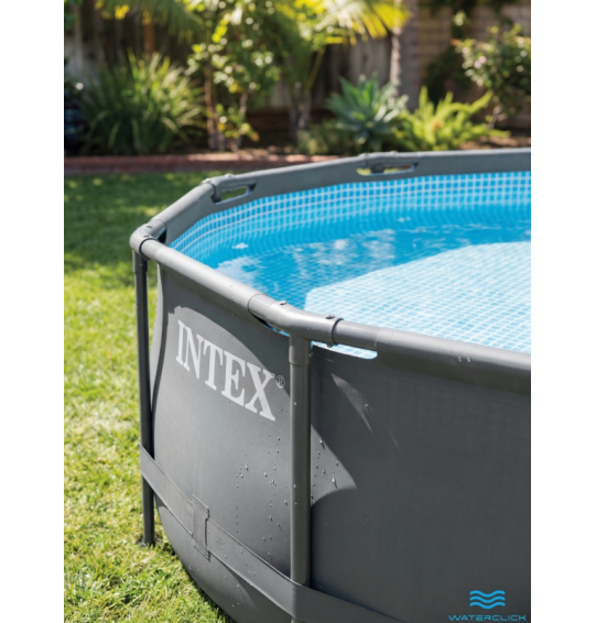 Каркасный бассейн Intex 26326 "Ultra Frame", 488х122см, фильтр-насос, лестница, тент, подстилка