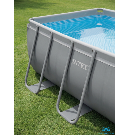Каркасный прямоугольный бассейн Intex 26356 "Ultra XTR Frame", 549х274х132см, 17203л, песочный фильтр насос, лестница, тент, подстилка