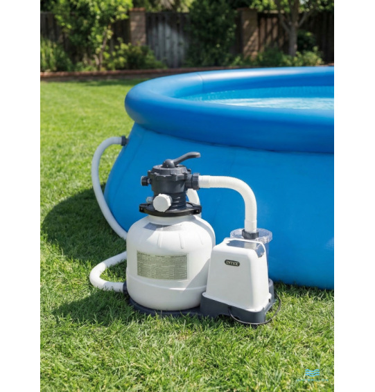 Песочный фильтр-насос для бассейна Intex 26648, производительность - 8000 л/ч (фильтрация), 10500 л/ч (циркуляция)