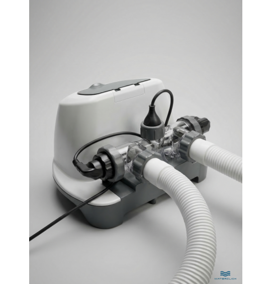 Хлоргенератор для бассейна Intex 26670 QS1200 (система морской воды), до 56800л, выработка хлора 12 гр/час, с таймером.