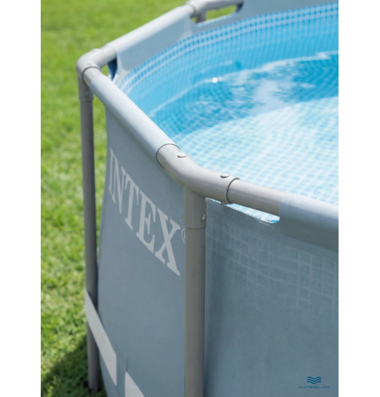 Каркасный бассейн круглый Intex 26732, 549х122см, 24311л, фильтр-насос, лестница, тент, подстилка