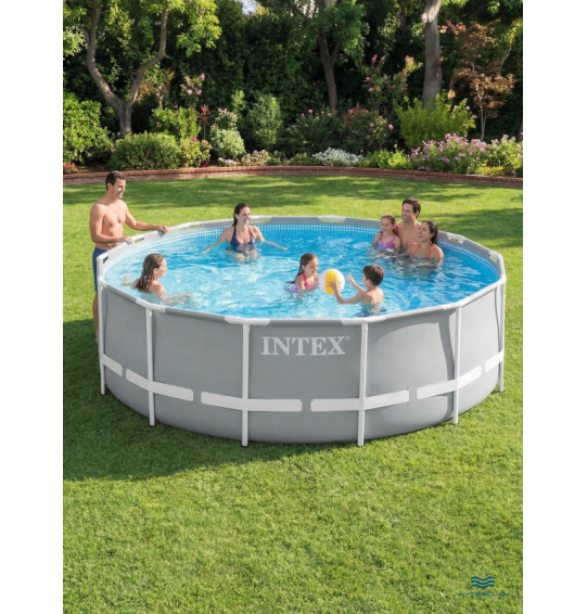 Каркасный бассейн круглый Intex 26732, 549х122см, 24311л, фильтр-насос, лестница, тент, подстилка