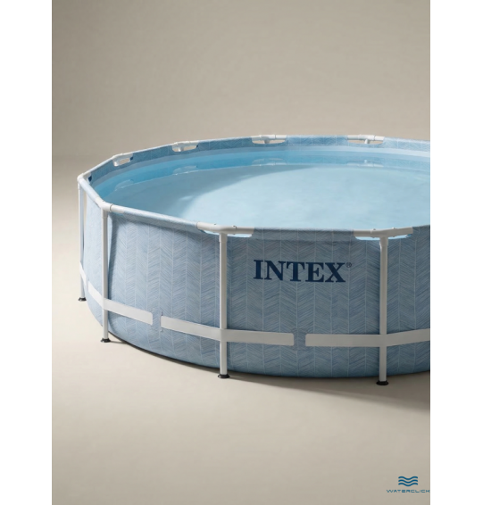 Бассейн каркасный круглый INTEX 26746, 488x122 см, 19156 л, картриджный фильтр-насос, лестница, тент, подстилка