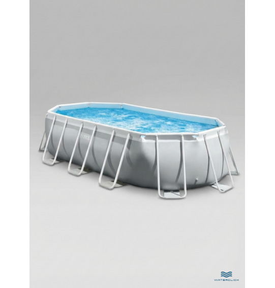 Бассейн каркасный овальный Intex 26796, 503х274х122см, 13365л, картриджный фильтр-насос, лестница, тент, подстилка