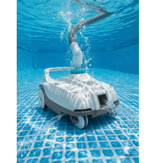 Автоматический пылесос для очистки дна бассейнов Intex 28006 ZX100, для насосов 6046-13248 л/час, шланг 6.5 м