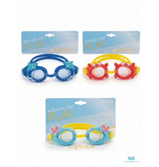 Очки для плавания детские "Забавные очки" 3-8 лет, Intex 55610