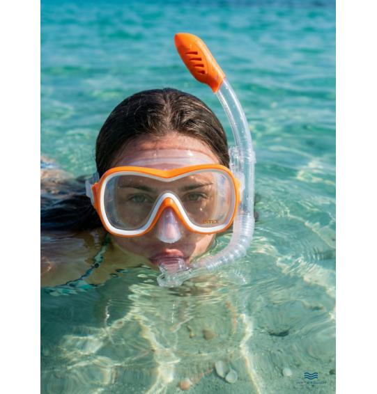 Набор для плавания: маска с трубкой WAVE RIDER, от 8 лет, Intex 55647
