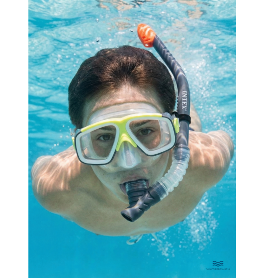 Набор для плавания: маска с трубкой SURF RIDER SWIM SET, от 8 лет, Intex 55949 Набор для плавания: маска с трубкой SURF RIDER SWIM SET, от 8 лет, Intex 55949