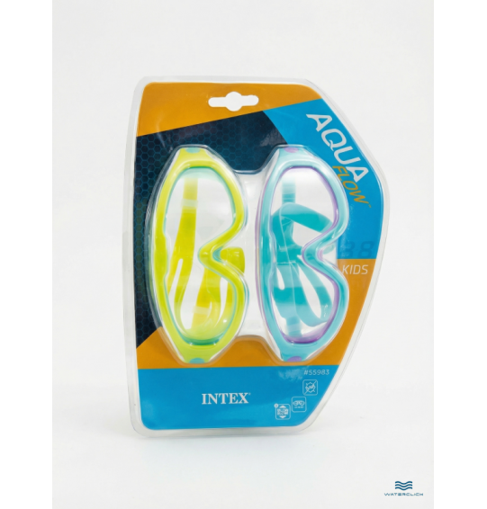 Маска для плавания детская (комплект 2шт), 3-8 лет, Intex 55983 Маска для плавания детская (комплект 2шт), 3-8 лет, Intex 55983