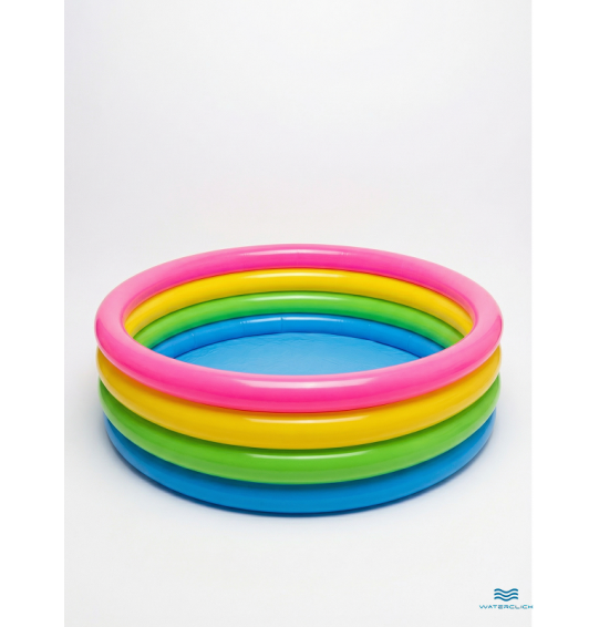 Бассейн надувной детский "Радуга" 168х46см, от 3 лет, 780 л, Intex 56441
