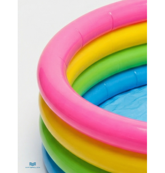 Бассейн надувной детский "Радуга" 168х46см, от 3 лет, 780 л, Intex 56441