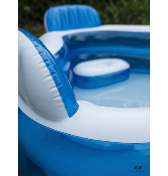 Бассейн надувной с сиденьями,подстаканникаит, 229x229х66см, от 3 лет, Intex 56475