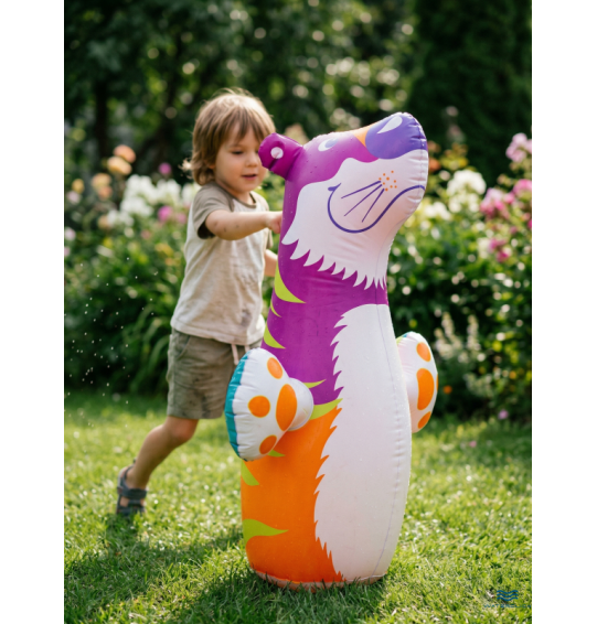Надувная игрушка "Зверюшка-неваляшка", от 3 лет, intex 44669