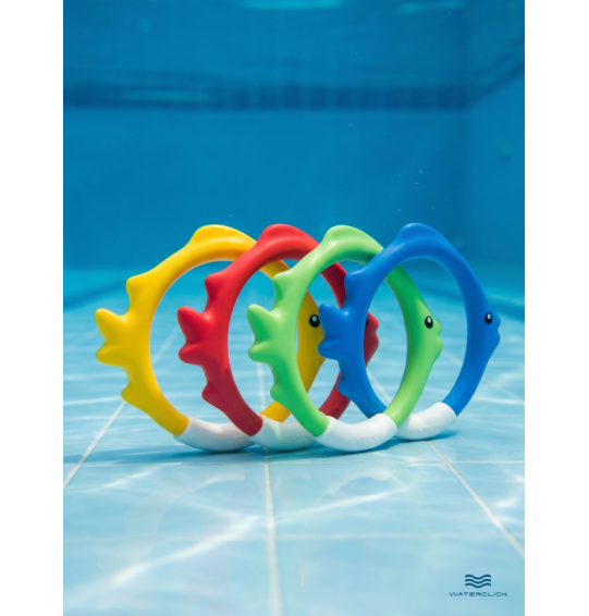 Подводный набор для ныряния "Кольца-рыбки" от 6 лет, Inteх 55507