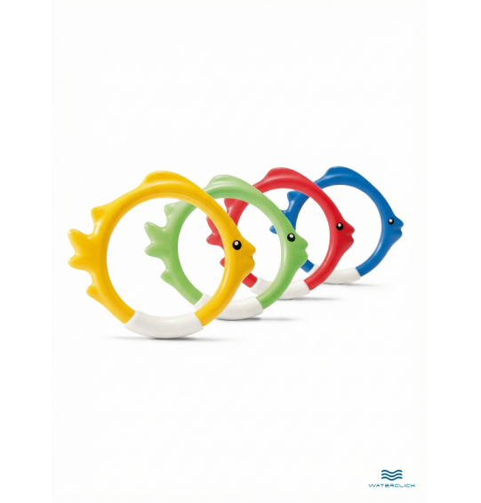 Подводный набор для ныряния "Кольца-рыбки" от 6 лет, Inteх 55507