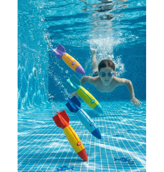 Подводный набор для ныряния "Подводные торпеды" от 6 лет, Inteх 55508