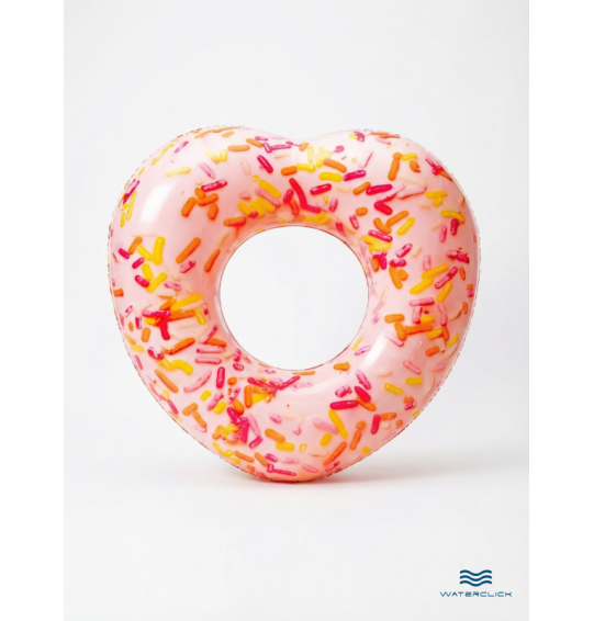 Круг надувной "Пончик сердечком", 94х89см, от 9 лет, INTEX 56253