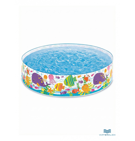 Бассейн каркасный детский "Подводный Мир", 183х38см, от 3 лет,объём 958л, Intex 56452