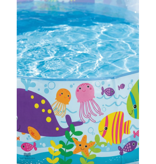 Бассейн каркасный детский "Подводный Мир", 183х38см, от 3 лет,объём 958л, Intex 56452