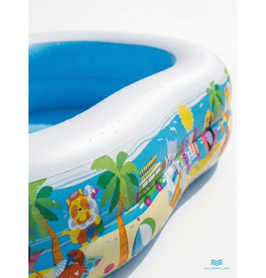 Бассейн надувной семейный "Лагуна", 262х160х46см, 640л, от 3 лет, Intex 56490