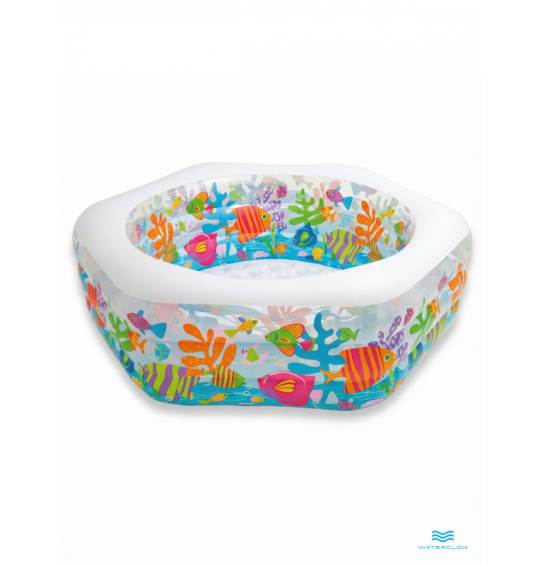 Бассейн надувной детский "Рифы океана", 191х178х61см, 541 л, от 6 лет,  Intex 56493