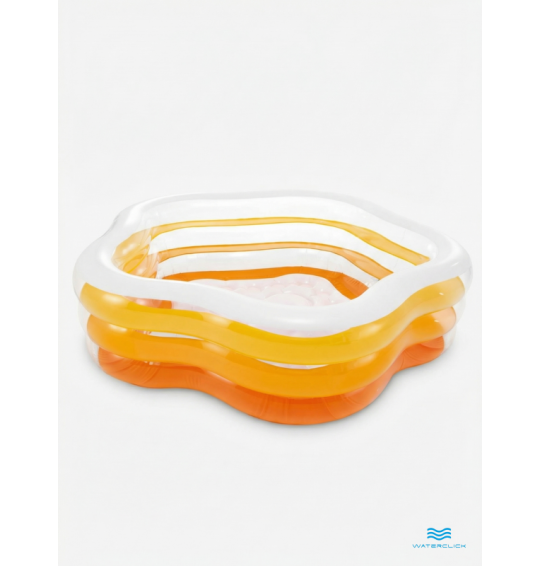 Бассейн надувной детский "Морская звезда", 185х180х53 см, 460 л, от 3 лет, Intex 56495