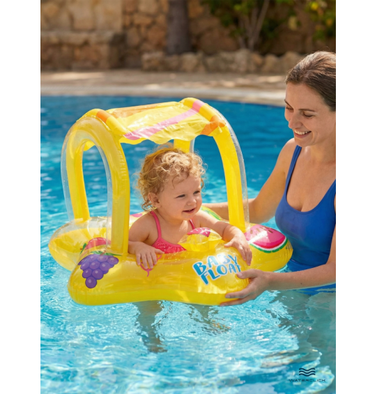 Круг-ходунки надувной для плавания "Морская Звезда", от 1 до 2 лет, 81х79 см, Intex 56573