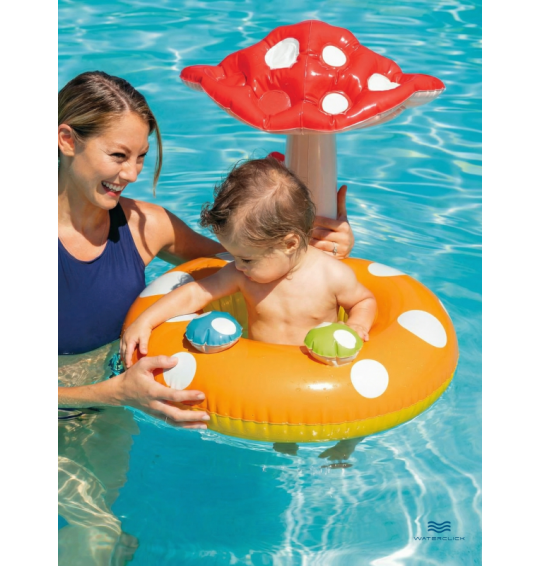 Круг-ходунки надувной для плавания "Грибочек", от 1 до 2 лет, 69х61см, Intex 56574