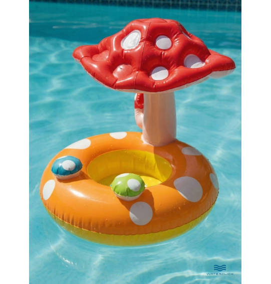 Круг-ходунки надувной для плавания "Грибочек", от 1 до 2 лет, 69х61см, Intex 56574