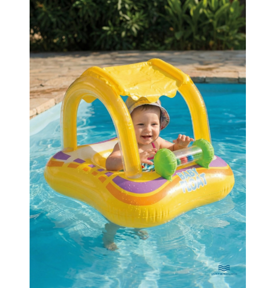 Круг-ходунки надувной для плавания «Детская машинка», от 1 до 2 лет, 81х66см, Intex 56581