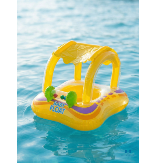 Круг-ходунки надувной для плавания «Детская машинка», от 1 до 2 лет, 81х66см, Intex 56581