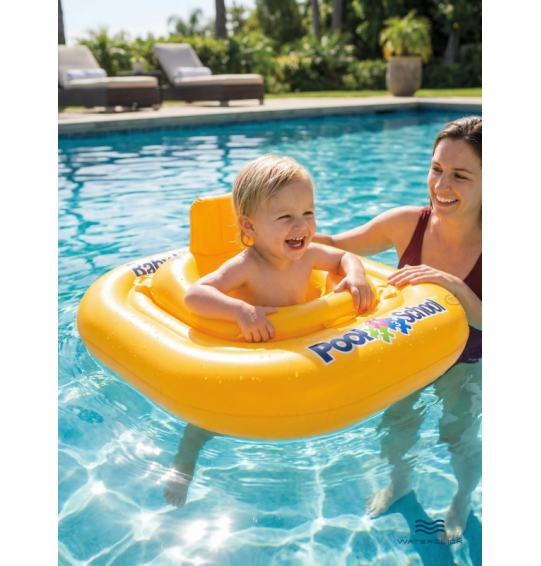 Круг-ходунки надувной для плавания "Школа плавания уровень 1", от 1 до 2 лет, 79см, Intex 56587