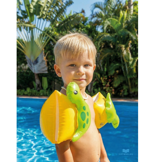 Нарукавники детские надувные "Динозаврики", 23х20см, 3-6 лет, Intex 56664