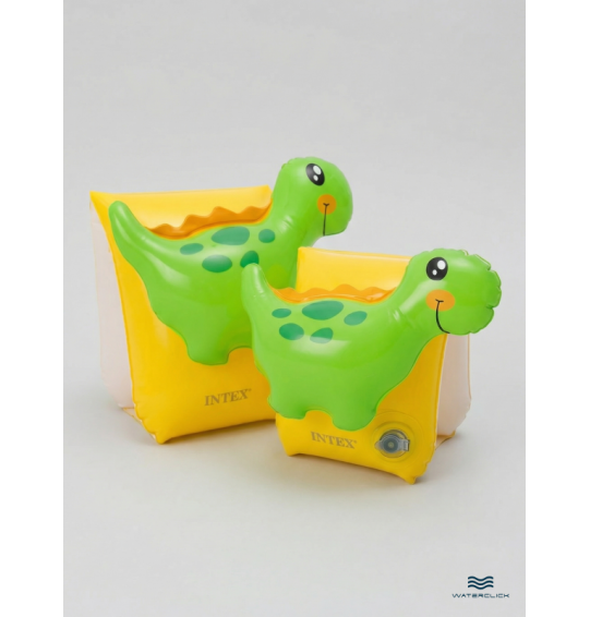 Нарукавники детские надувные "Динозаврики", 23х20см, 3-6 лет, Intex 56664
